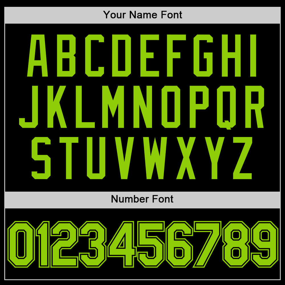 Custom Black Neon Green Authentic Throwback Basketball Jersey - Sky-Custom