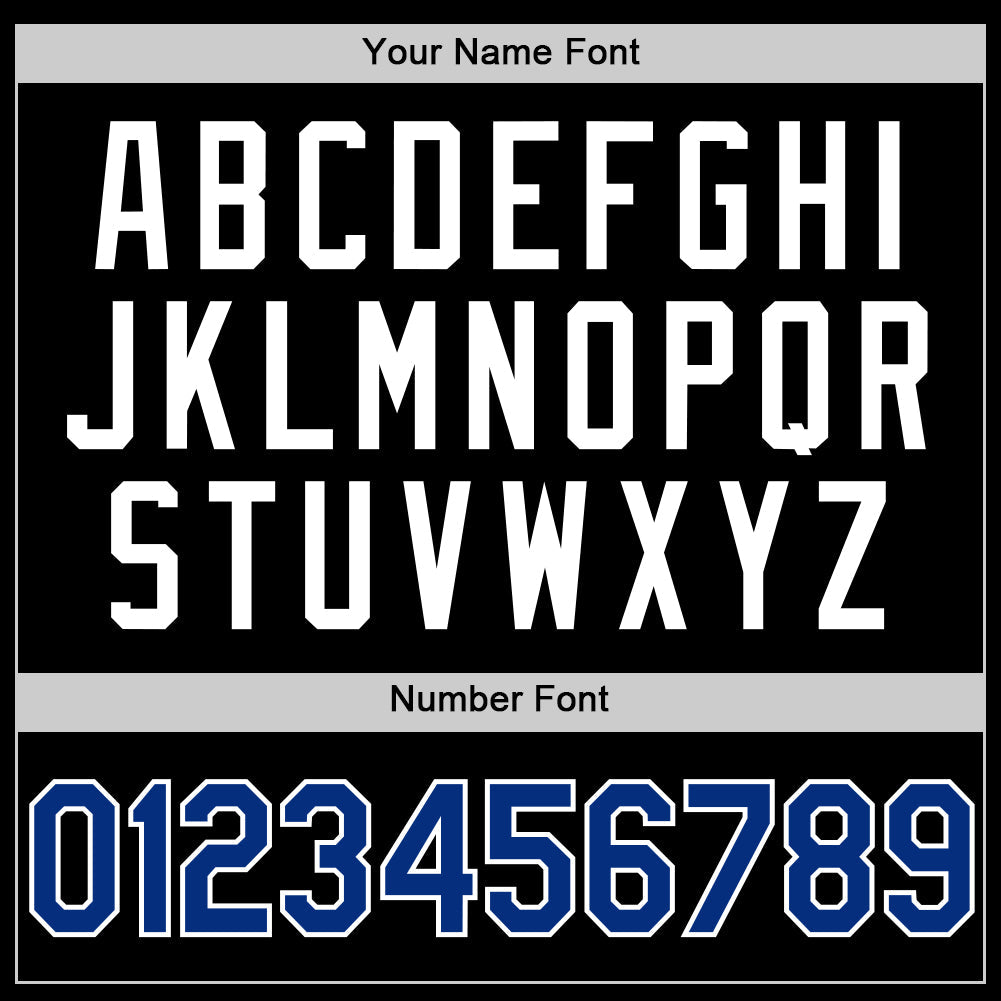 Custom Black Royal-White Authentic Throwback Basketball Jersey - Sky-Custom