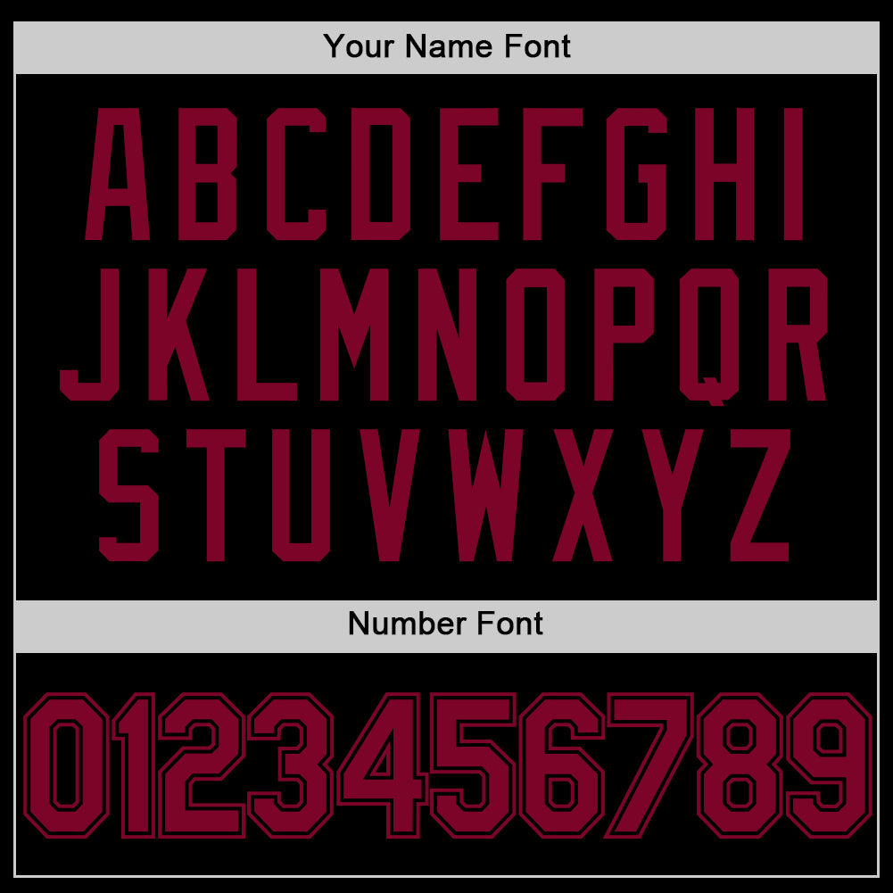 Custom Black Maroon Authentic Throwback Basketball Jersey - Sky-Custom