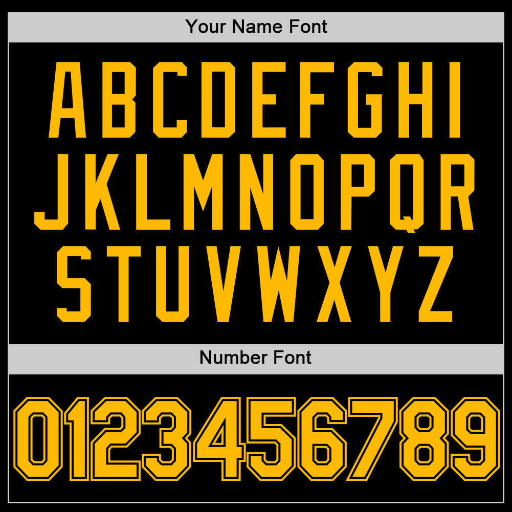 Custom Black Gold Authentic Throwback Basketball Jersey - Sky-Custom