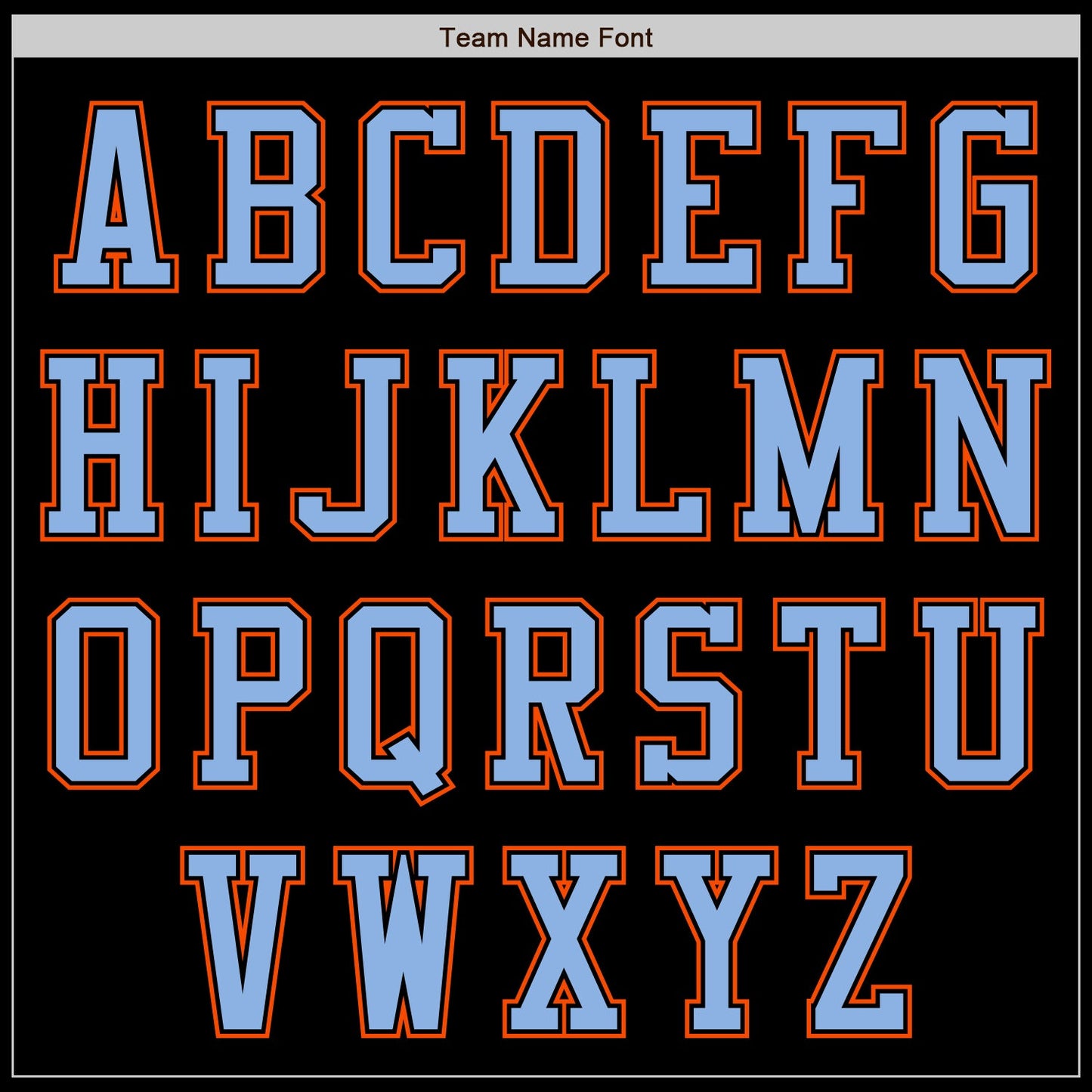 Custom Black Orange-Light Blue Authentic Baseball Jersey - Sky-Custom