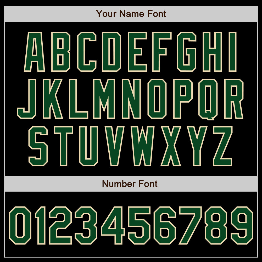 Custom Black Green-Cream Authentic Baseball Jersey - Sky-Custom