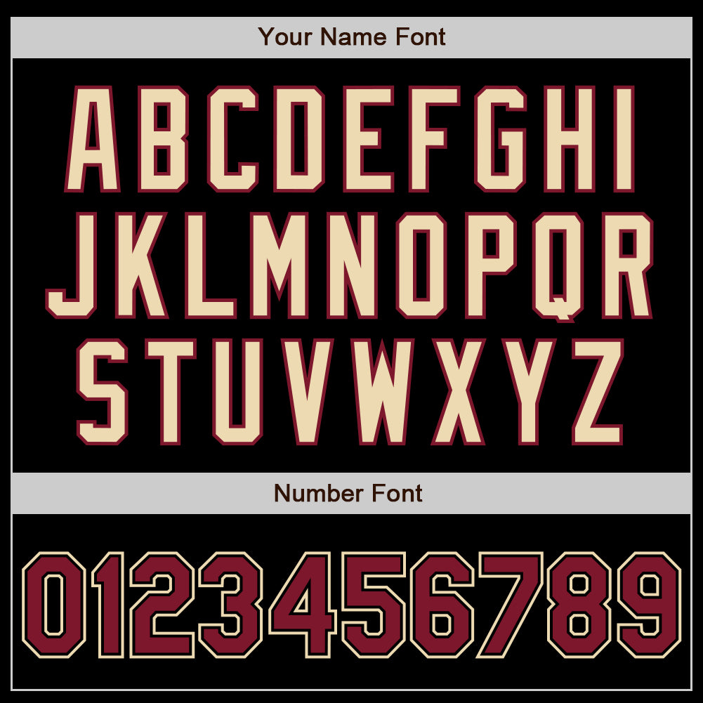 Custom Black Crimson-Cream Authentic Baseball Jersey - Sky-Custom