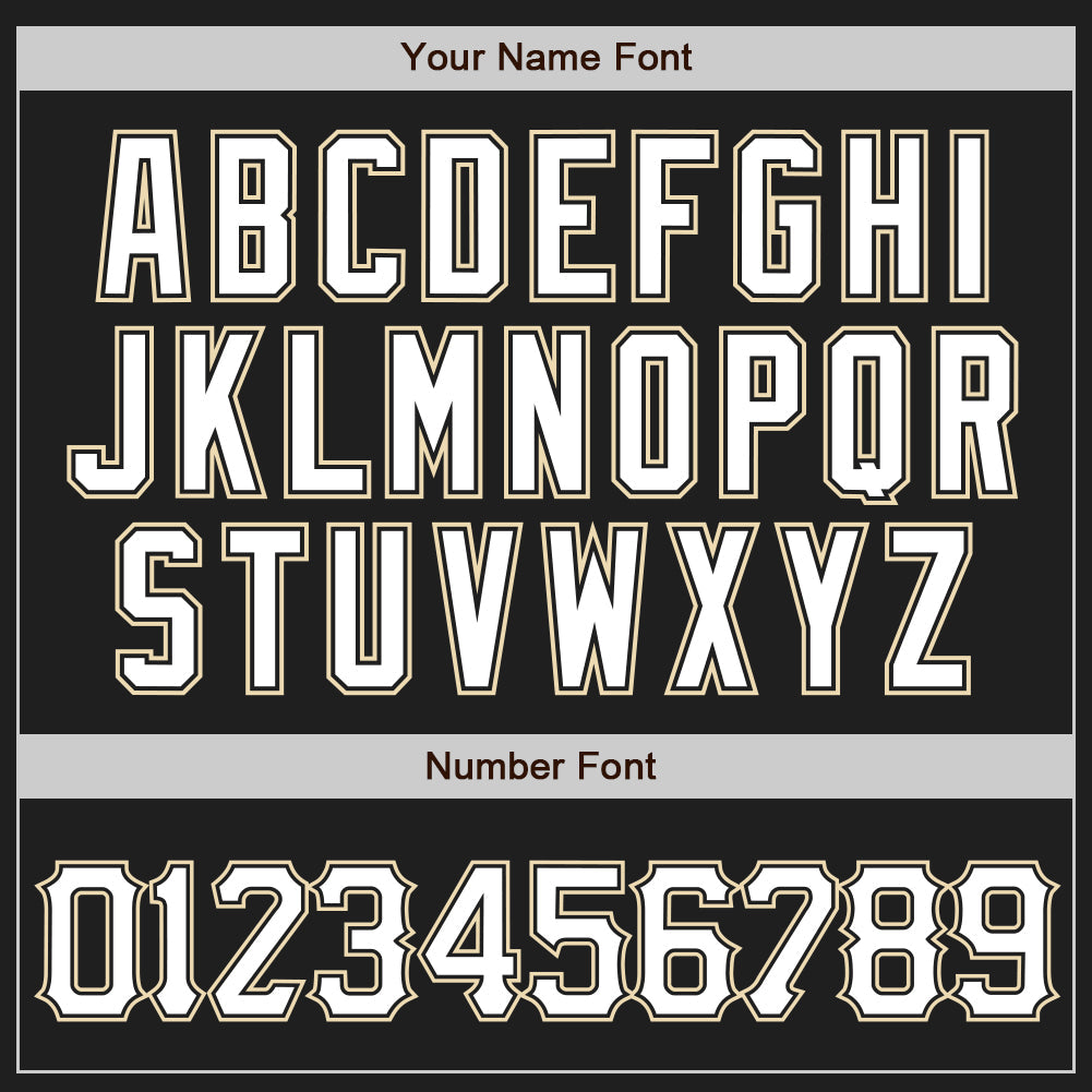 Custom Black Cream Pinstripe White Authentic Baseball Jersey - Sky-Custom