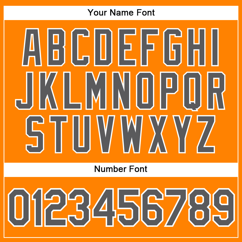 Custom Bay Orange Steel Gray-White Authentic Baseball Jersey - Sky-Custom