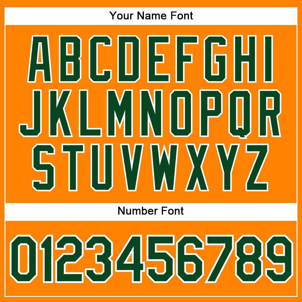 Custom Bay Orange Green-White Authentic Baseball Jersey - Sky-Custom