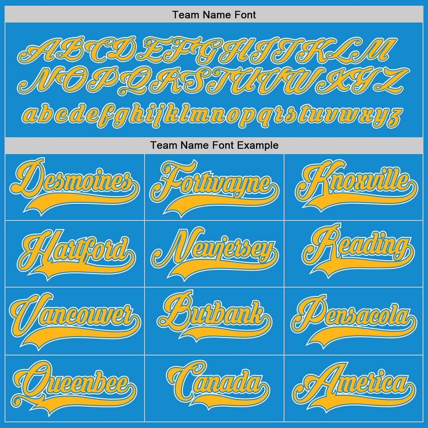 Custom Blue Gold-Cream Hockey Jersey - Sky-Custom