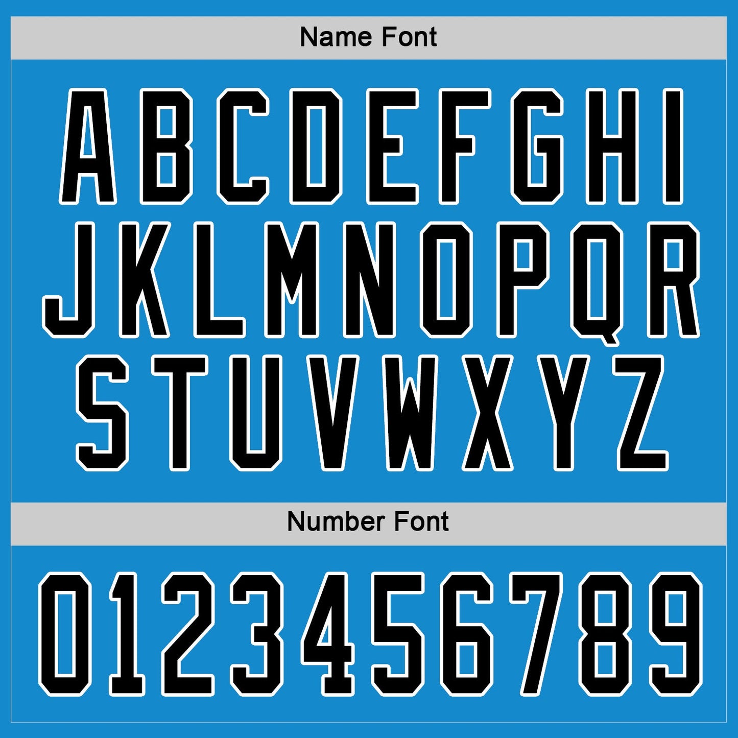 Custom Blue Black-White Hockey Jersey - Sky-Custom