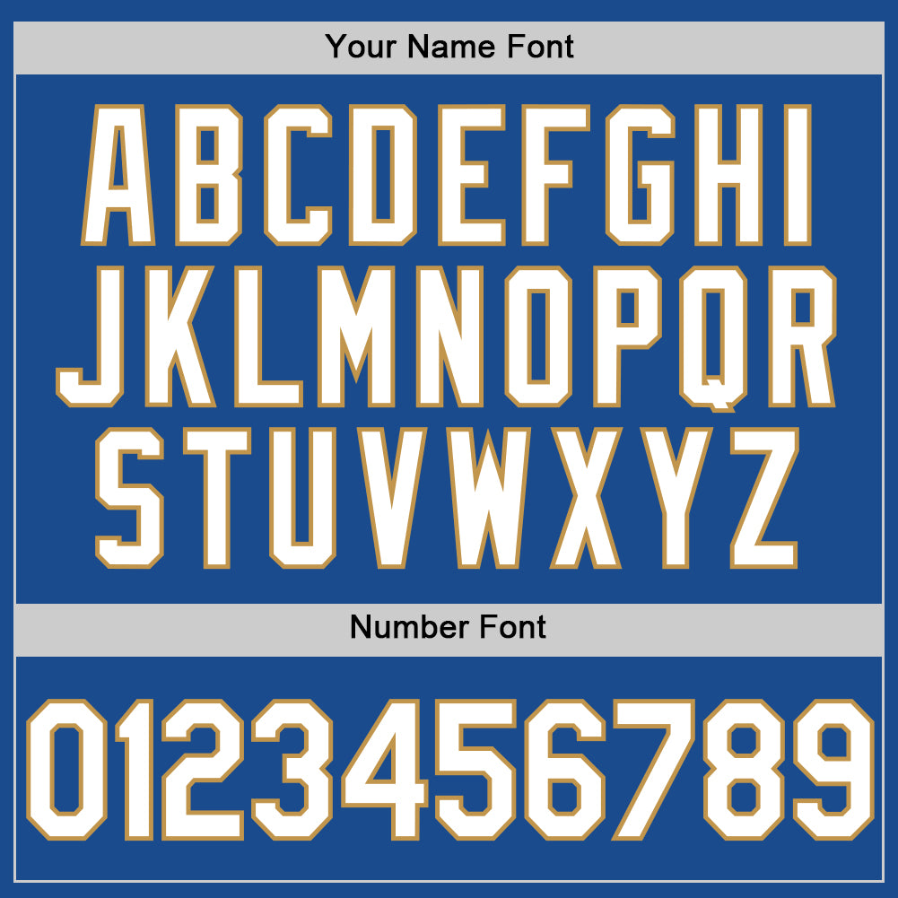 Custom Blue White-Old Gold Authentic Throwback Baseball Jersey - Sky-Custom