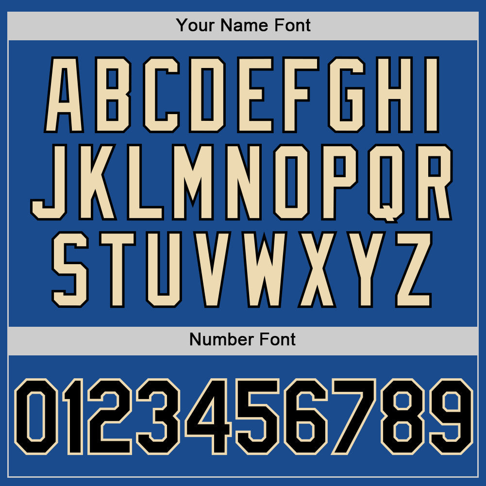 Custom Blue Black-Cream Authentic Throwback Baseball Jersey - Sky-Custom