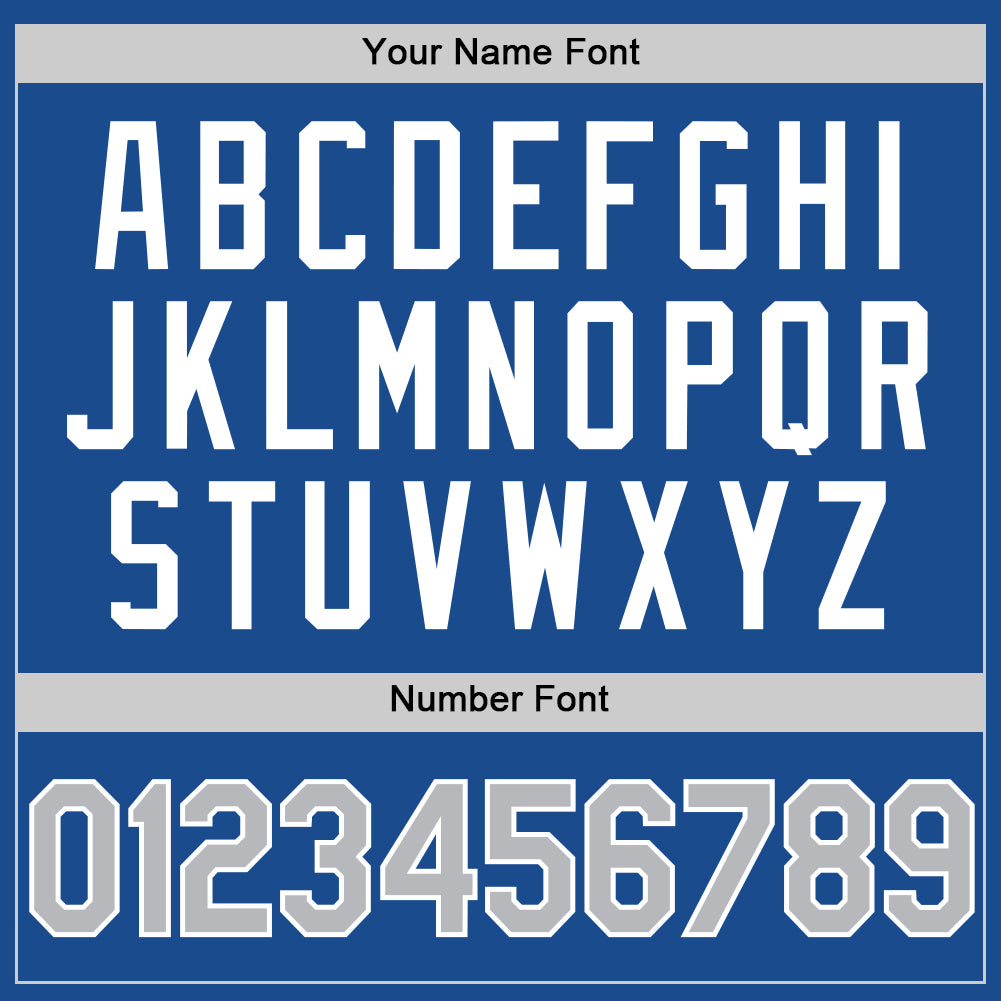 Custom Blue Gray Navy-White Authentic Throwback Baseball Jersey - Sky-Custom