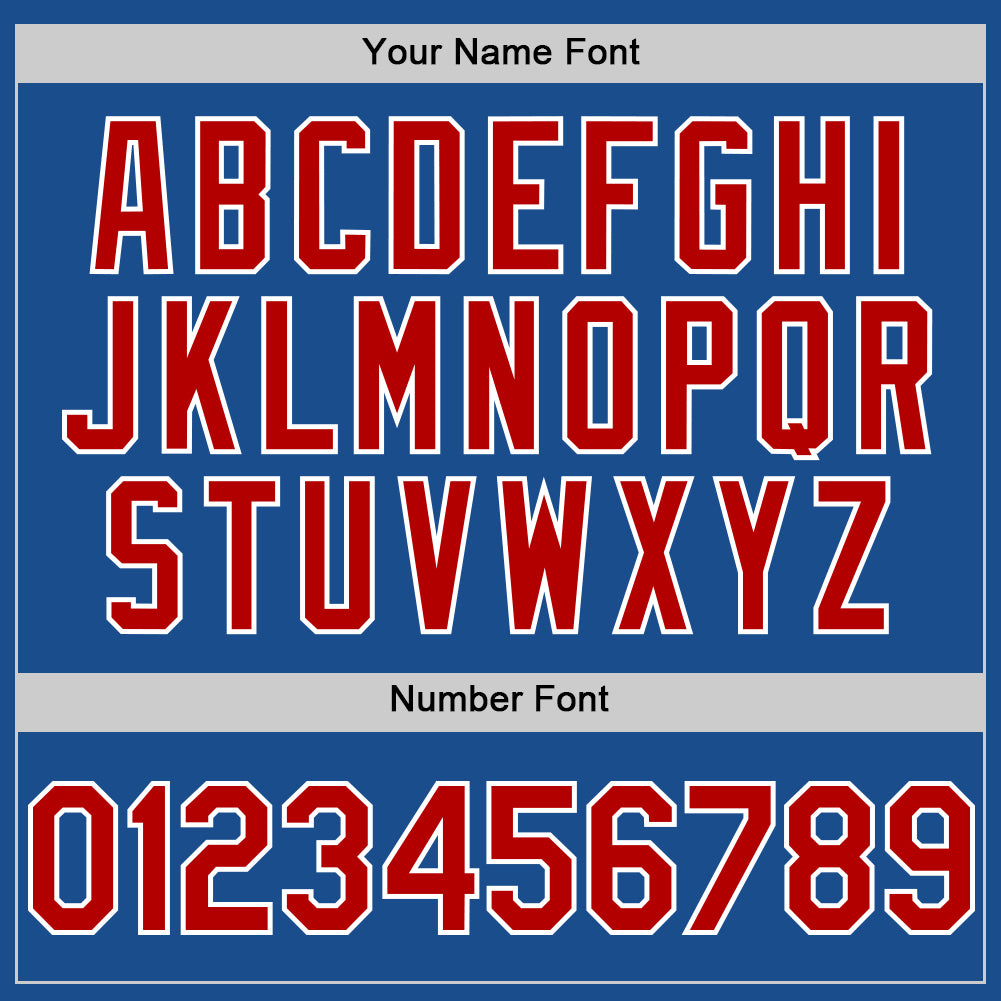 Custom Blue Red-White Mesh Authentic Throwback Baseball Jersey - Sky-Custom