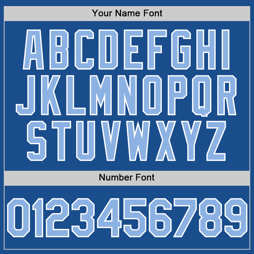 Custom Blue Light Blue-White Mesh Authentic Throwback Baseball Jersey - Sky-Custom