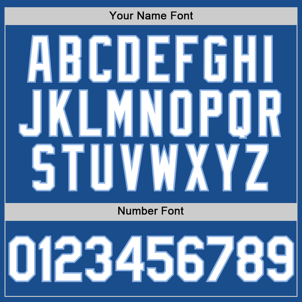 Custom Blue White-Light Blue Mesh Authentic Throwback Baseball Jersey - Sky-Custom