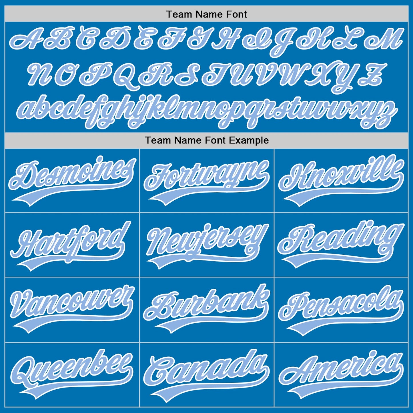 Custom Blue Light Blue-White Authentic Baseball Jersey - Sky-Custom