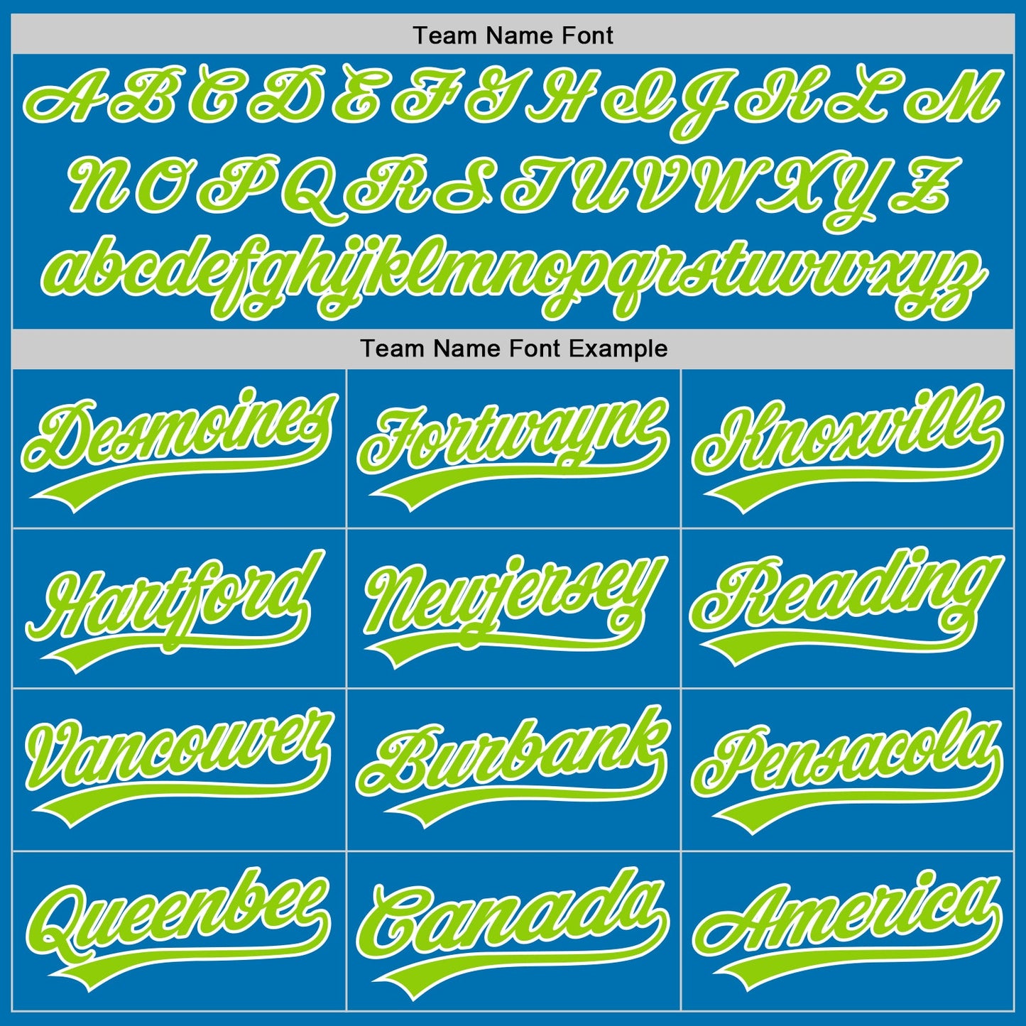 Custom Blue Neon Green-White Authentic Baseball Jersey - Sky-Custom
