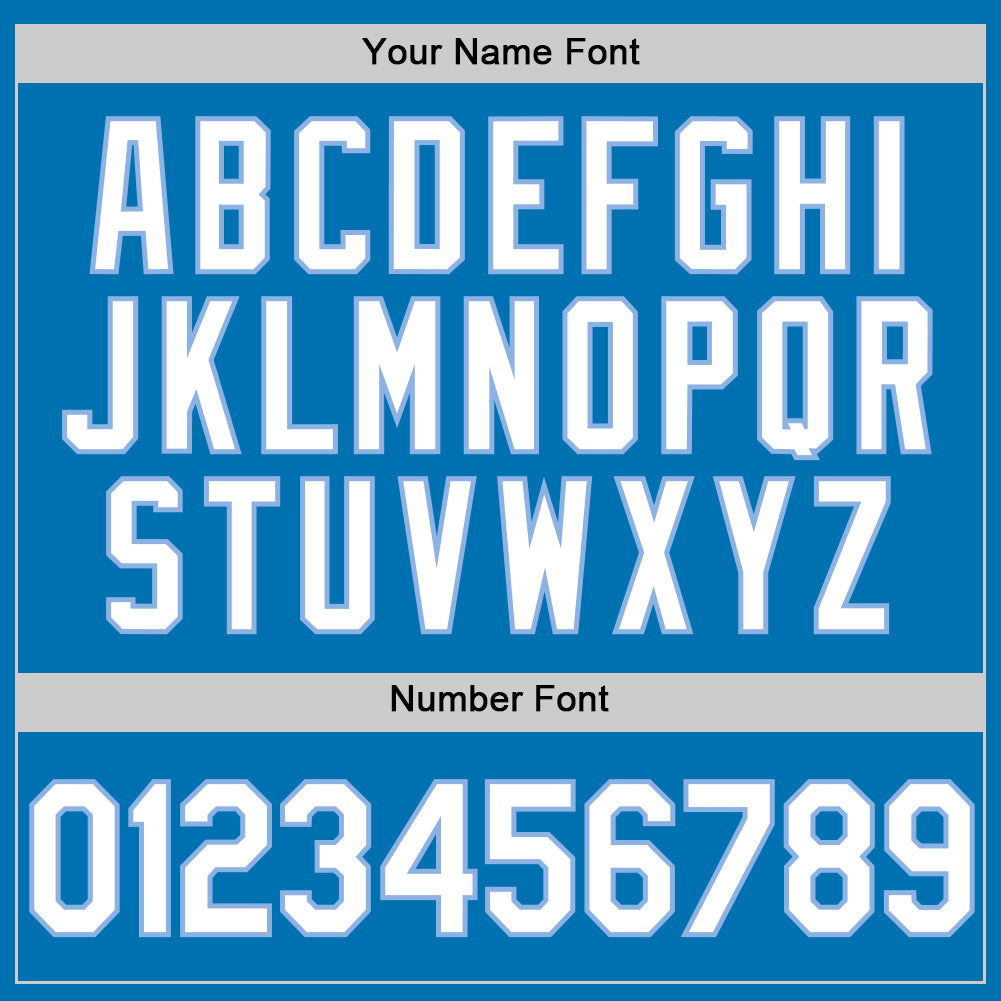 Custom Blue White-Light Blue Authentic Baseball Jersey - Sky-Custom