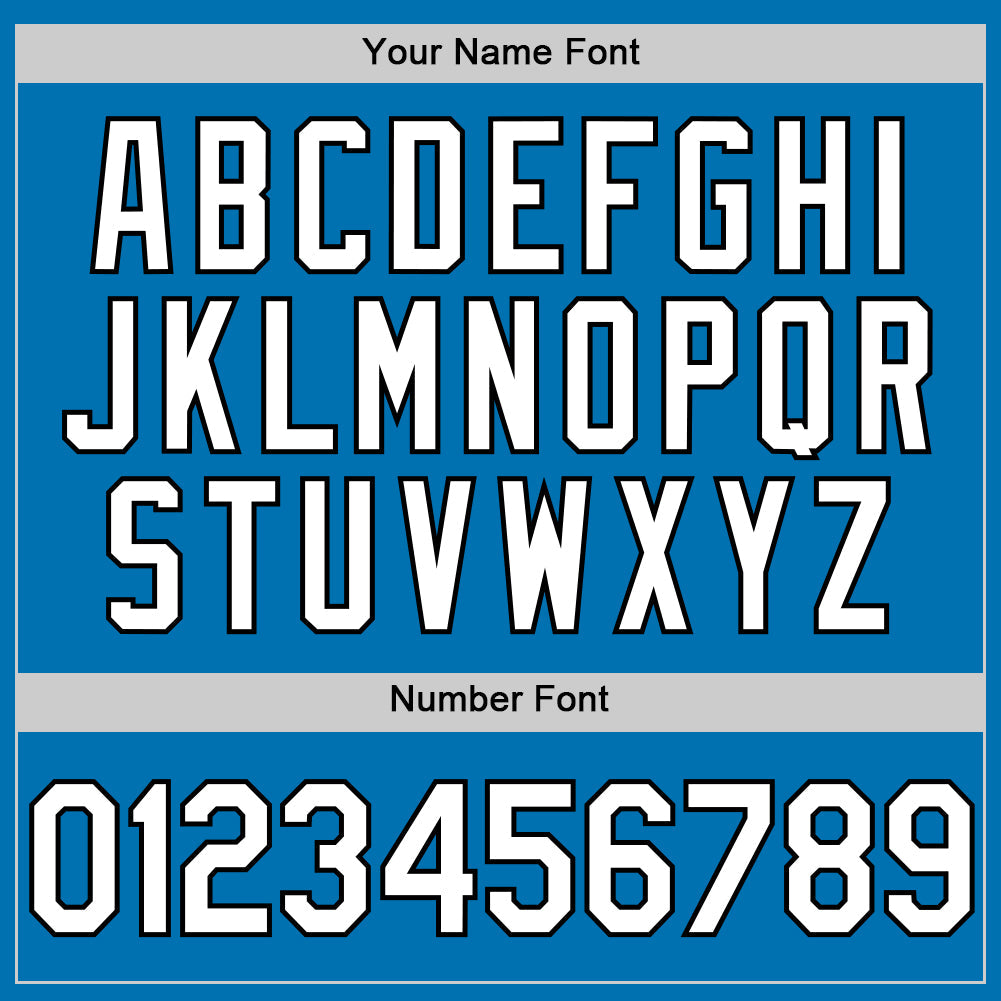 Custom Blue White-Black Authentic Baseball Jersey - Sky-Custom