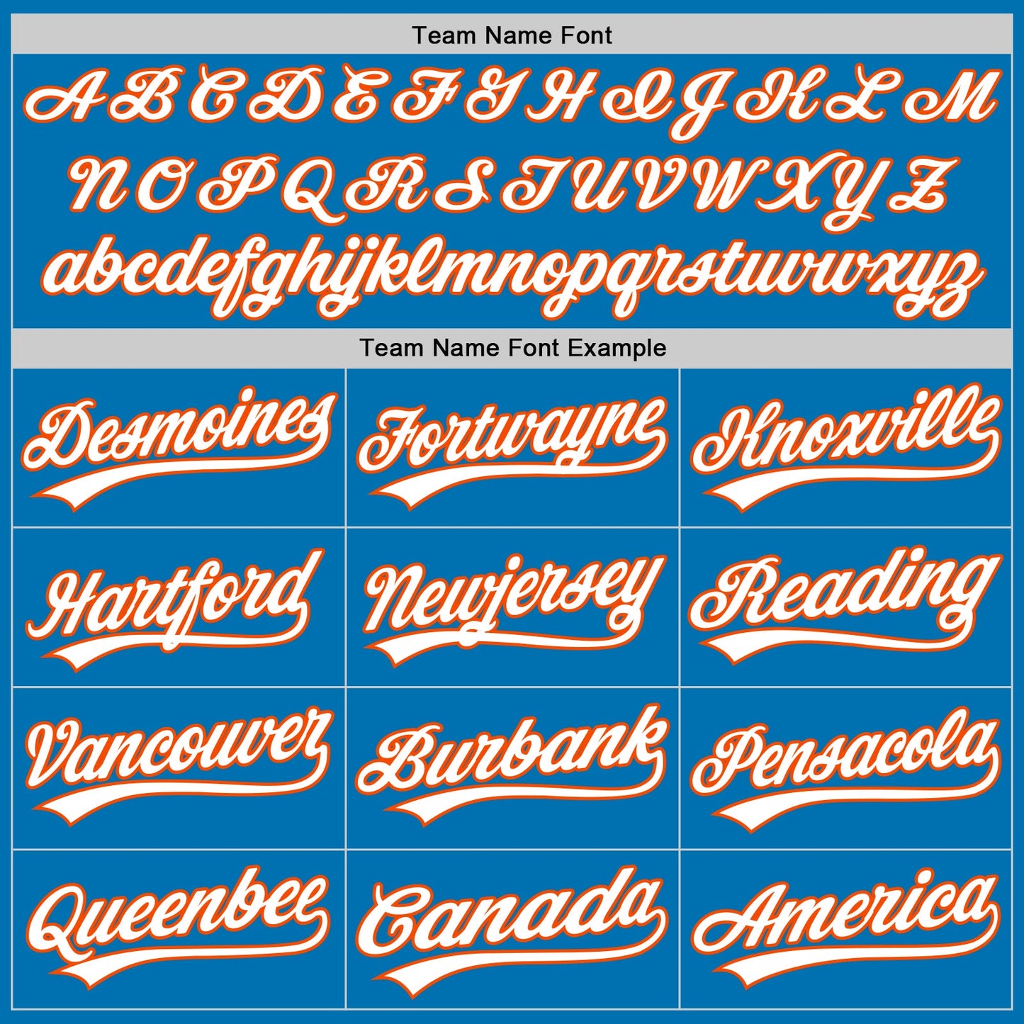 Custom Blue White-Orange Authentic Baseball Jersey - Sky-Custom