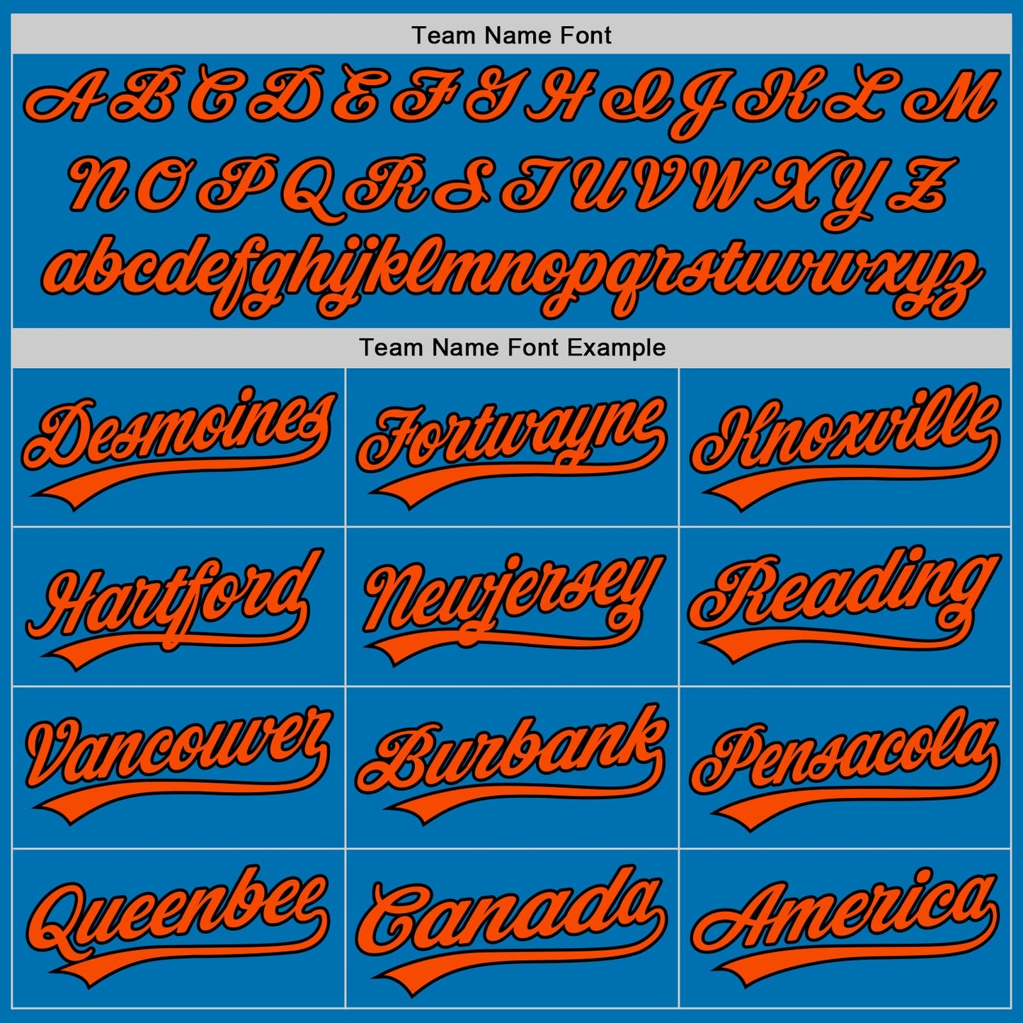 Custom Blue Black-Orange Authentic Baseball Jersey - Sky-Custom