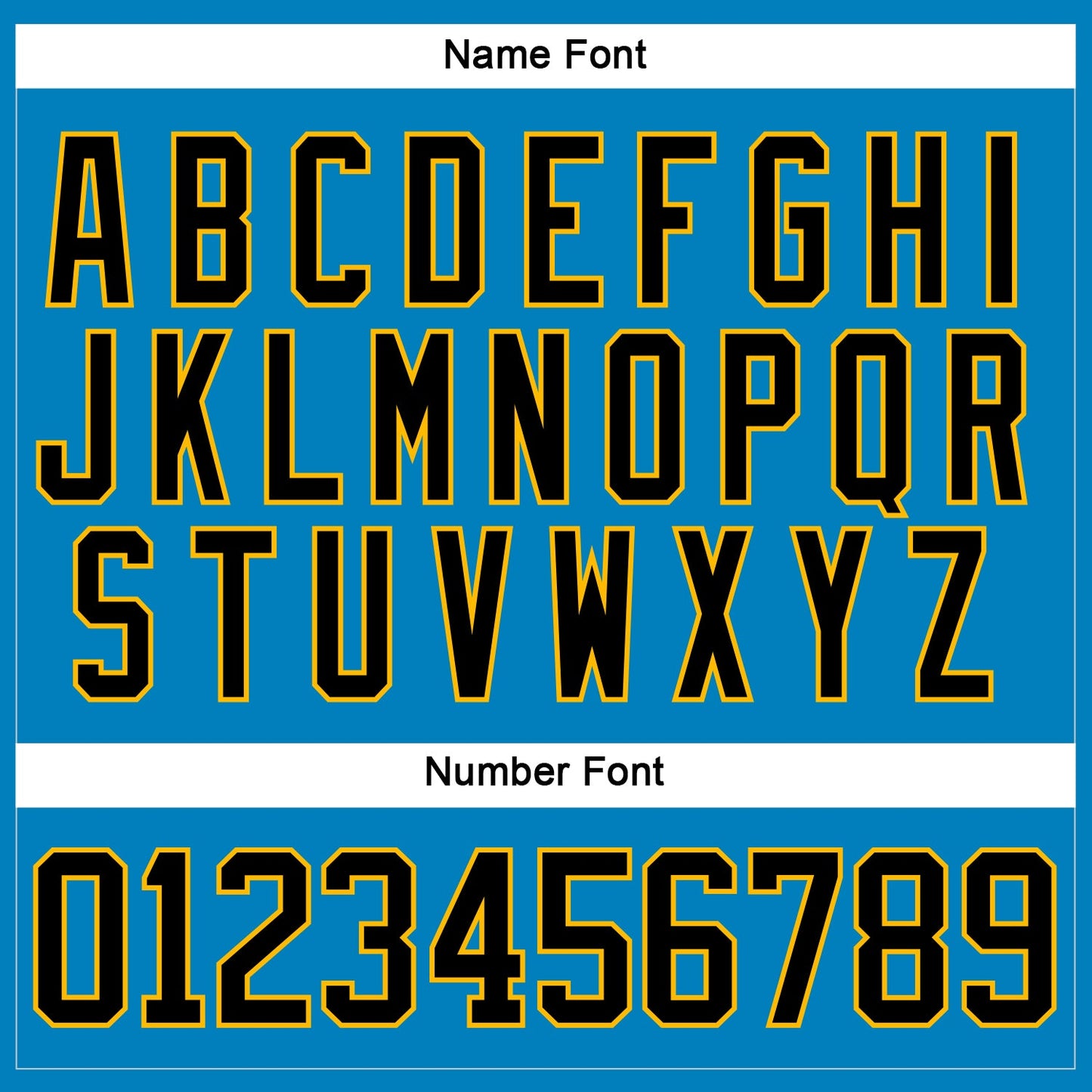 Custom Blue Black-Gold Hockey Lace Neck Jersey - Sky-Custom