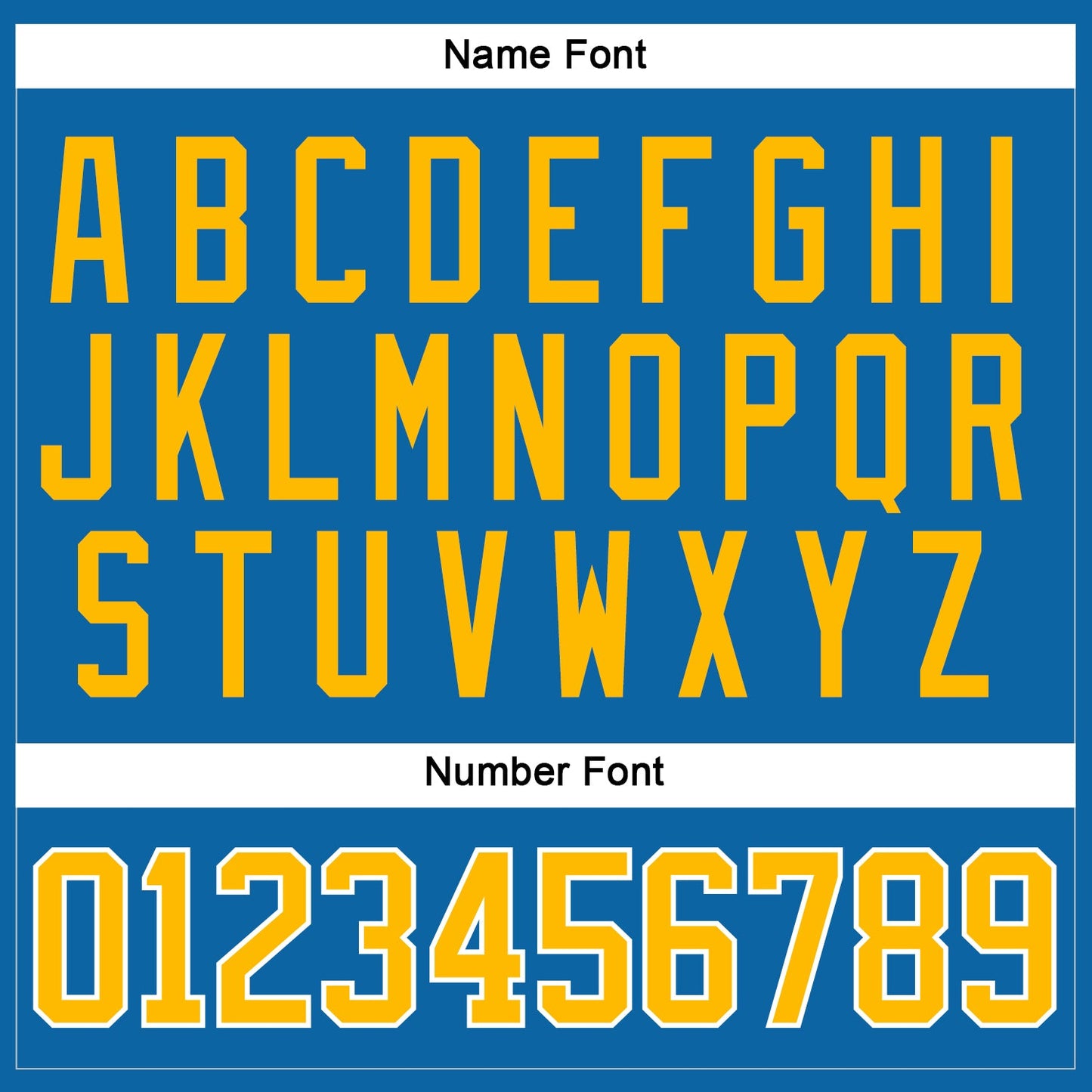 Custom Blue Gold-White Hockey Jersey - Sky-Custom