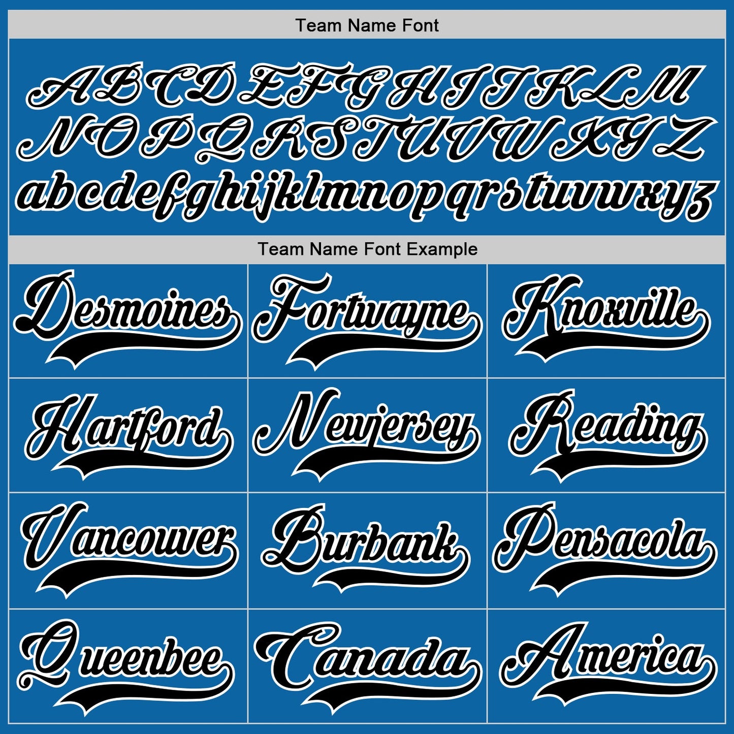 Custom Blue Black-White Hockey Jersey - Sky-Custom