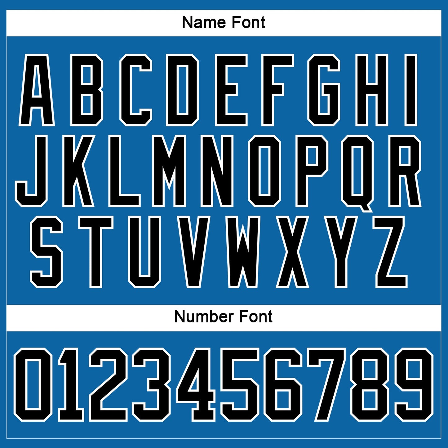 Custom Blue Black-White Hockey Jersey - Sky-Custom