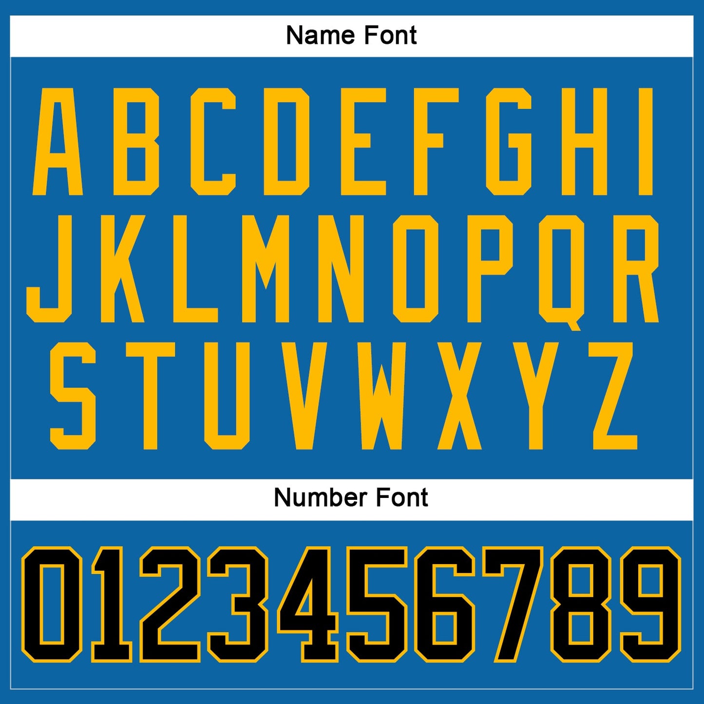 Custom Blue Black-Gold Hockey Jersey - Sky-Custom