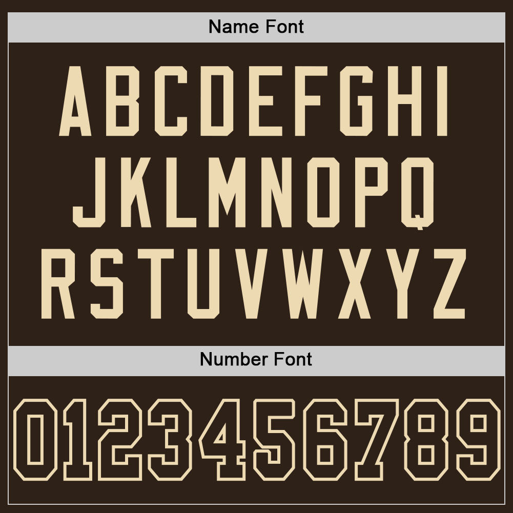 Custom Brown Brown-Cream Mesh Authentic Football Jersey - Sky-Custom
