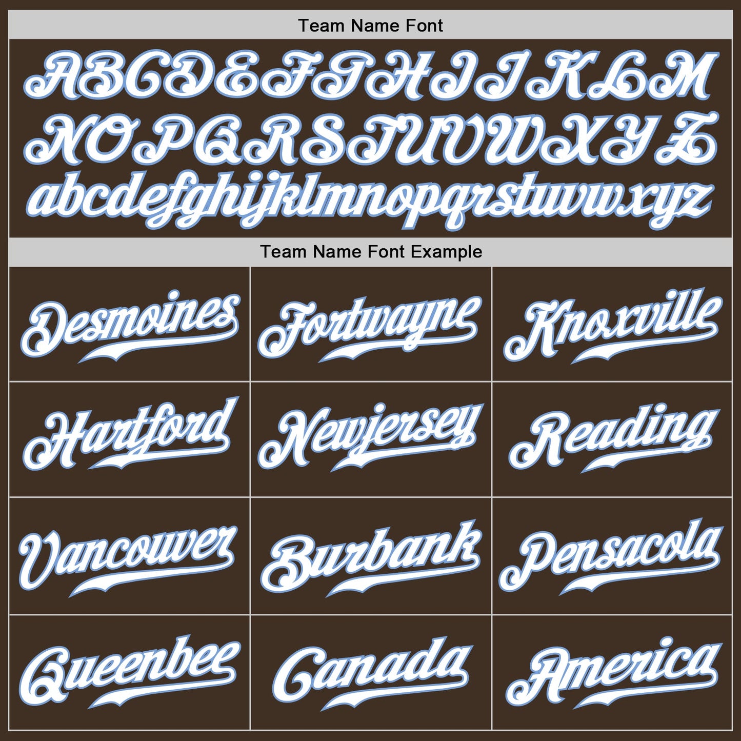 Custom Brown White-Light Blue Authentic Baseball Jersey - Sky-Custom