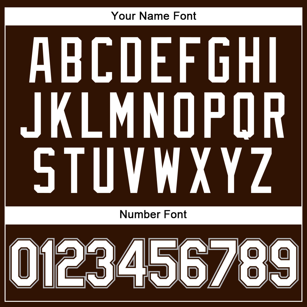 Custom Brown White Pinstripe Gray Authentic Baseball Jersey - Sky-Custom