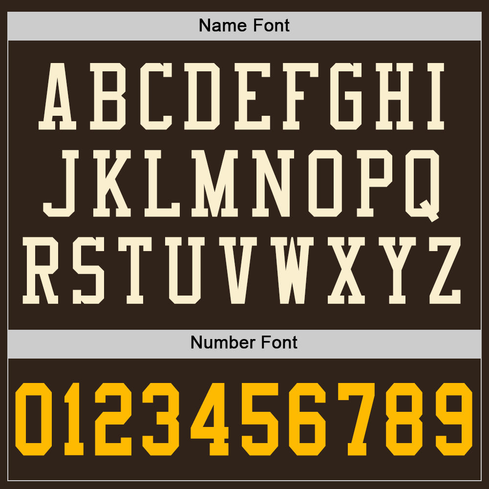 Custom Brown Gold-Cream Mesh Authentic Football Jersey - Sky-Custom