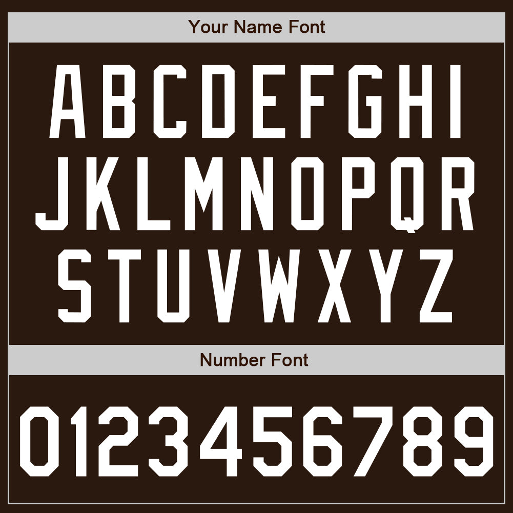 Custom Brown White Authentic Baseball Jersey - Sky-Custom