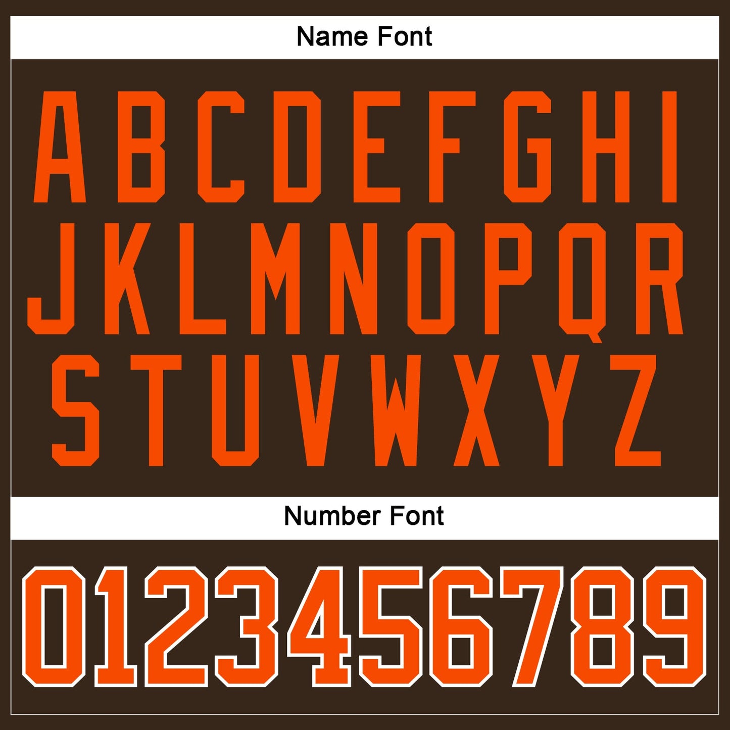 Custom Brown Orange-White Hockey Jersey - Sky-Custom