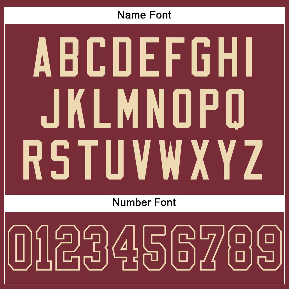 Custom Burgundy Burgundy-Cream Mesh Authentic Football Jersey - Sky-Custom