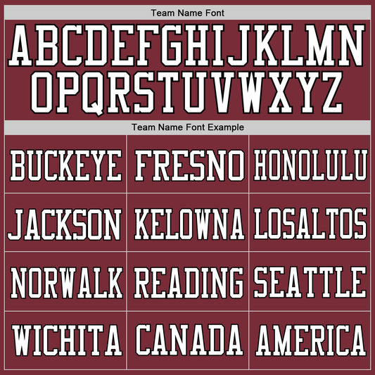 Custom Burgundy White-Black Mesh Authentic Football Jersey - Sky-Custom