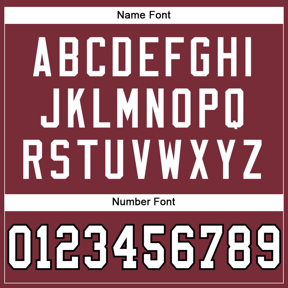 Custom Burgundy White-Black Mesh Authentic Football Jersey - Sky-Custom