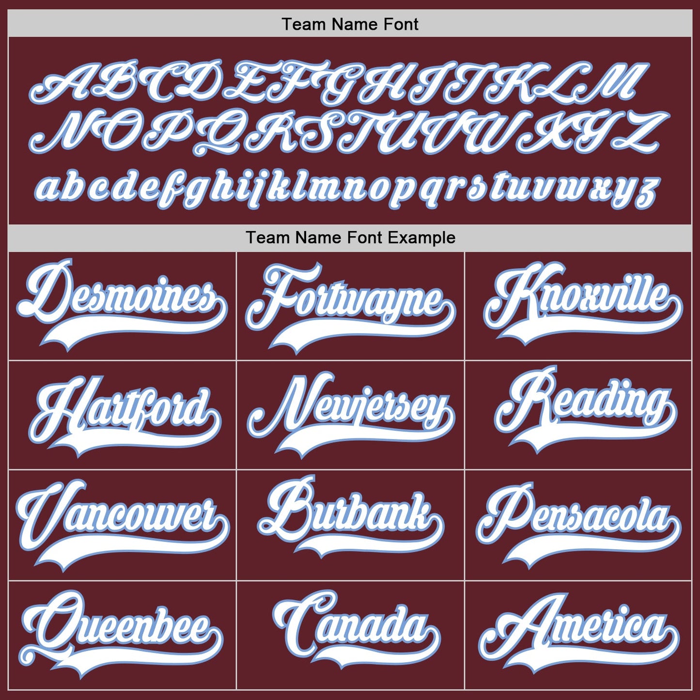 Custom Burgundy White-Light Blue Hockey Jersey - Sky-Custom
