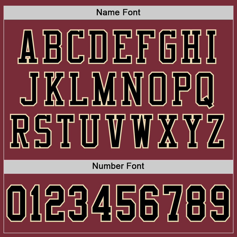 Custom Burgundy Black-Cream Mesh Authentic Football Jersey - Sky-Custom