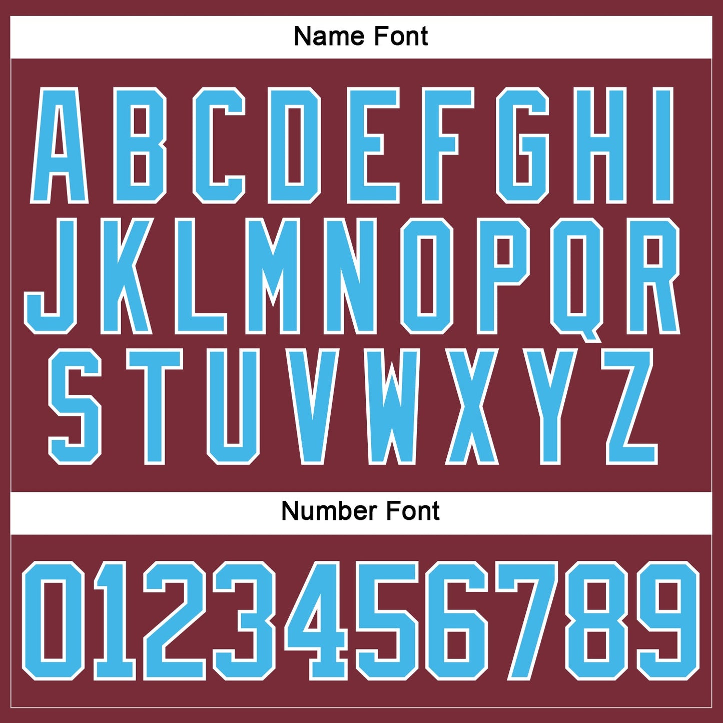 Custom Burgundy Sky Blue-White Hockey Lace Neck Jersey - Sky-Custom