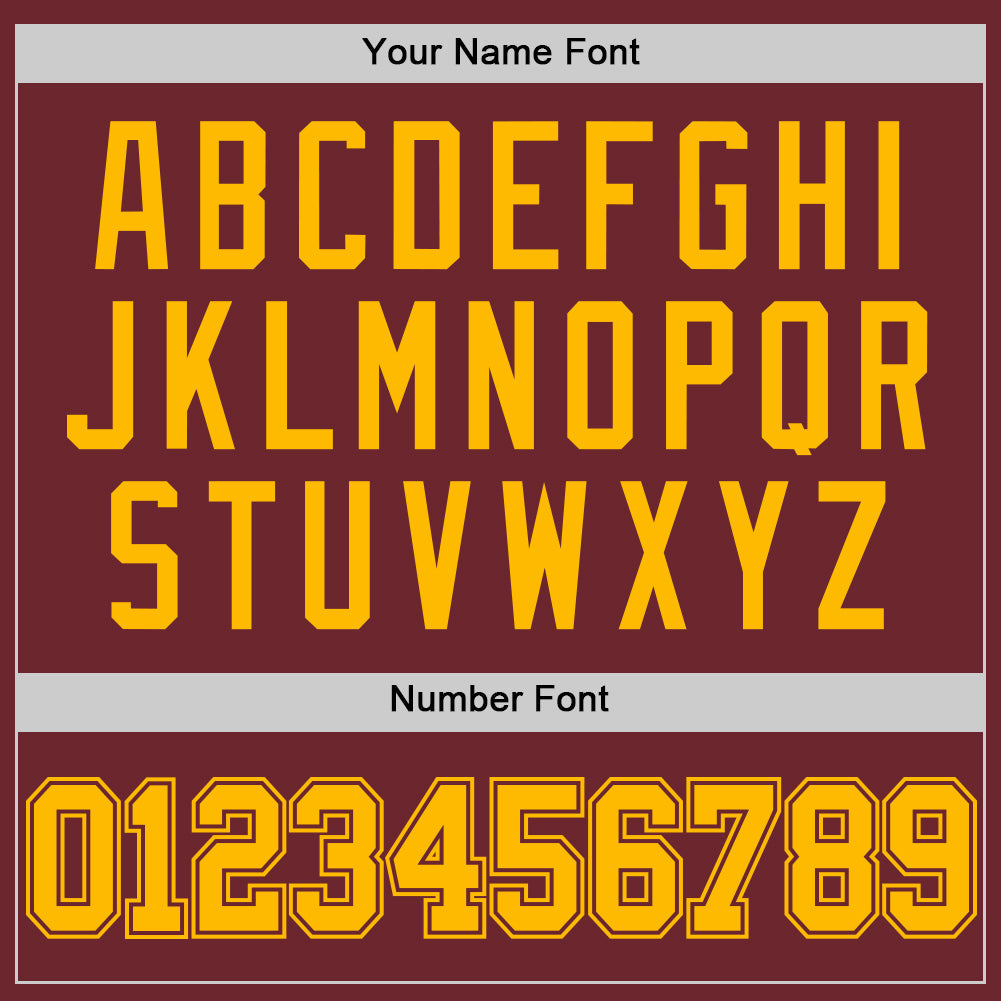 Custom Burgundy Gold Authentic Basketball Jersey - Sky-Custom