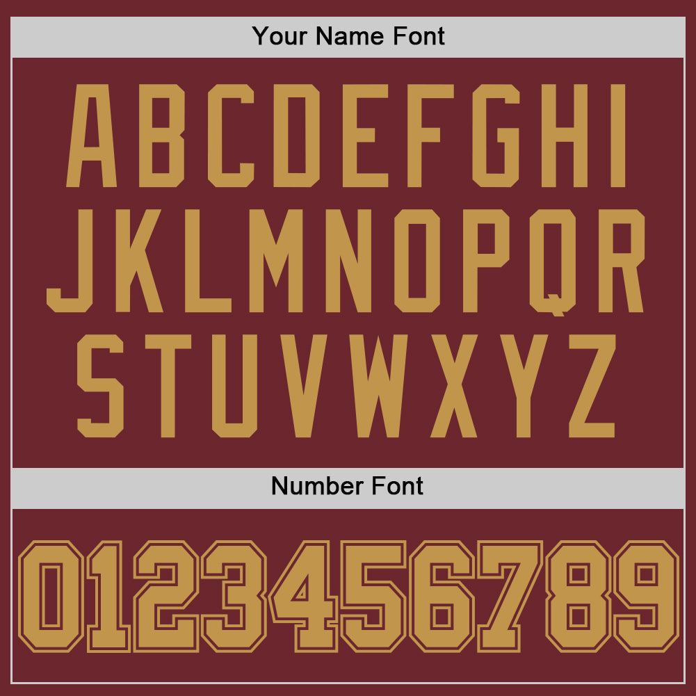 Custom Burgundy Old Gold Authentic Basketball Jersey - Sky-Custom