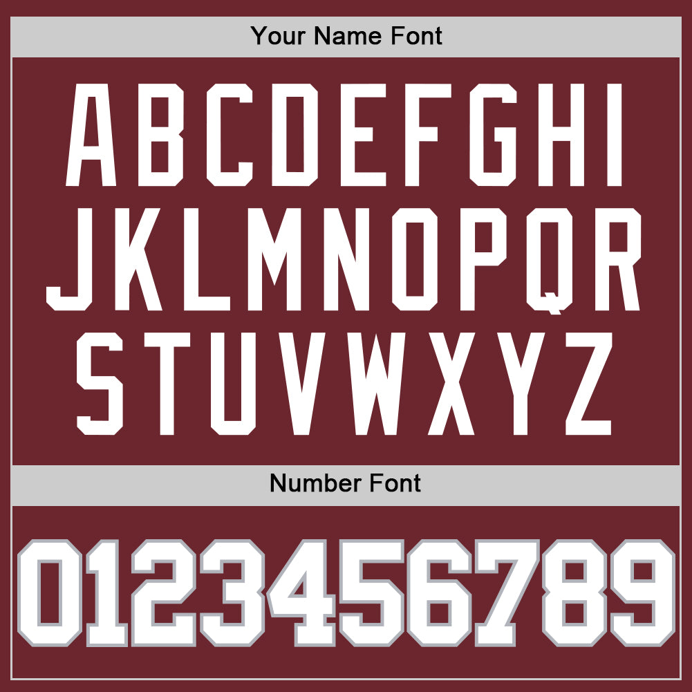 Custom Burgundy White-Gray Authentic Basketball Jersey - Sky-Custom