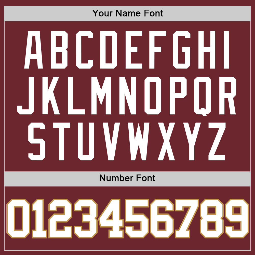 Custom Burgundy White-Old Gold Authentic Basketball Jersey - Sky-Custom