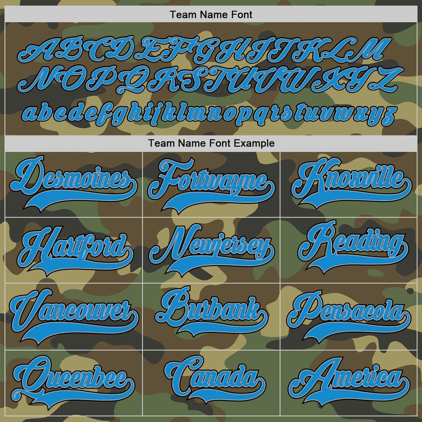 Custom Camo Blue-Black Salute To Service Hockey Jersey - Sky-Custom