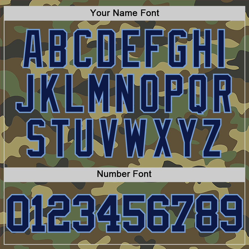 Custom Camo Navy-Light Blue Authentic Salute To Service Basketball Jersey - Sky-Custom