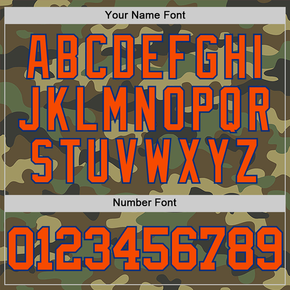 Custom Camo Orange-Royal Authentic Salute To Service Basketball Jersey - Sky-Custom