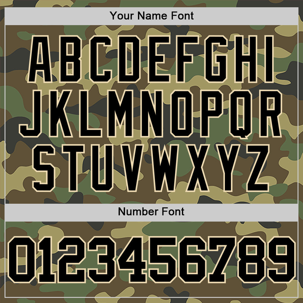Custom Camo Black-Cream Authentic Salute To Service Basketball Jersey - Sky-Custom