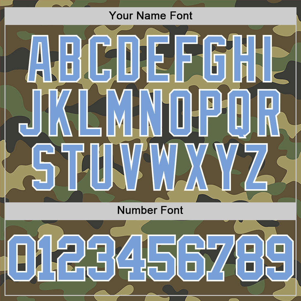 Custom Camo Light Blue-White Authentic Salute To Service Basketball Jersey - Sky-Custom